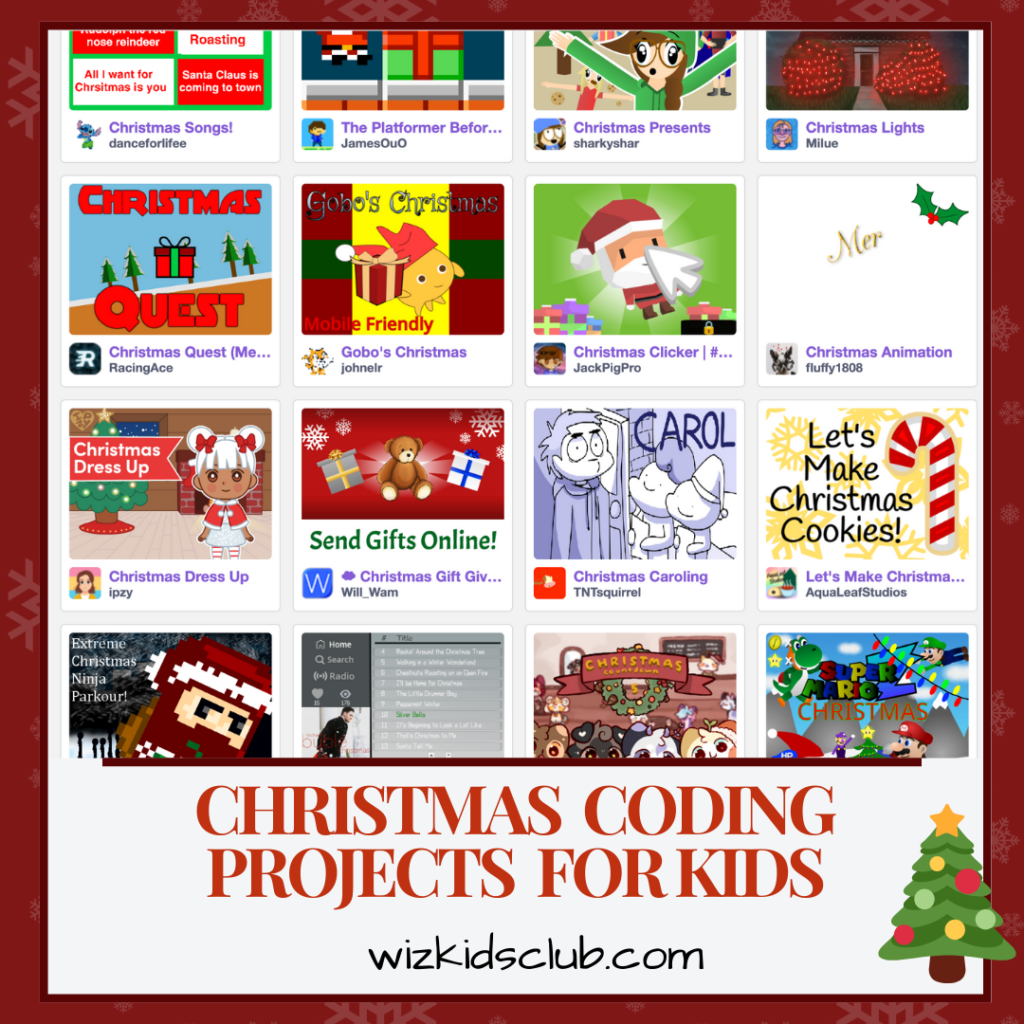 Christmas Coding Projects for kids